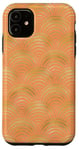 Coque pour iPhone 11 Motif art déco Peach Glow