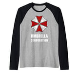 Funny Gamer Umbrella Corporation Evil Zombie Apocalypse Geek Raglan Baseball Tee