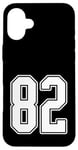 Coque pour iPhone 16 Plus #82 Maillot de sport pour fan de sport Blanc