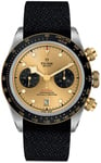 Tudor M79363N-0006 Black Bay Chrono Champagne/Tekstil Ø41 mm