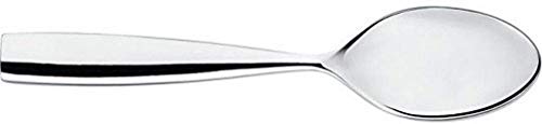 Alessi Tea Spoon in 18/10 Stainless Steel Mirror Polished with Relief Decoration, Silver, 13 x 15.7 x 4.5 cm