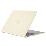 MacBook Air 13 M3 / M2 (2024/2022) - Slim hard cover til front og bagside - Lys gul