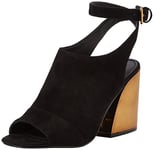 Aldo Seventy, Sandales Plateforme femme - Noir - Black (Black Suede / 91), 39 EU