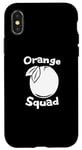 Coque pour iPhone X/XS Orange Squad - Un amoureux drôle d'oranges