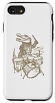 Coque pour iPhone SE (2020) / 7 / 8 Crocodile jouant de la batterie en forme de crocodile, percussion, reptile