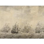 Artery8 Van De Velde Episode Four Days Battle War Art Print Canvas Premium Wall Decor Poster Mural