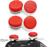 Thumbsticks Grip, 4pcs Silicone Capuchon Joystick Pour Manette Ps5 Et Pour Manette Ps4 Controller À Améliorer Viser, Contrôle Et Précision, Rouge