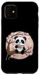 Coque pour iPhone 11 Panda Kawaii avec Bubble Tea