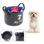 Large Capacity Pet Toy Storage Basket Foldable Dog Cat Clothes Sundries Box