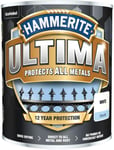 Hammerite Ultima Smooth Metal Paint - 750ml - White