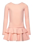 Frilla Dress Dresses & Skirts Dresses Casual Dresses Long-sleeved Casual Dresses Pink Gugguu