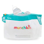 Munchkin Cool Touch Microwave Steriliser Bags | Baby Bottle Teat & Dummy Steriliser | 6 Reusable Baby Steriliser Bags | Cold Water Steriliser & Sterilising Unit Alternative | Mini Travel Steriliser