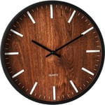 Horloge murale, cadran en bois, Ø 25cm