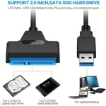 USB 3.0 SATA 22 Pin 6.35 Cm Kiintolevy SSD Adapteri Liitin Kaapeli