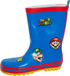 Super Mario Boys Brothers Rubber Wellington Boots Kids Nintendo Wellies Rain Sh