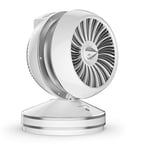 Rowenta Air Force Intense 2-en-1 Ventilateur Chauffage Silencieux Multi-Oscillation éco Mode Auto Timer Fonction départ différé Télécommande HQ7152F0, Blanc, 43x32x32 CM