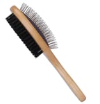 Nobleza Brosse Chiens Et Chats de Massage en Caoutchouc Double Face, Brosse pour Animal de Compagnie pour Cheveux Nettoyer de Toilettage et Massage Convient aux Animaux à Poils Courts, Moyens et Longs