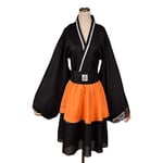 Anime Lolita Klänning Cosplay Kostym Set - Akatsuki Kimono Maid Outfit Uchiha Sasuke XXL