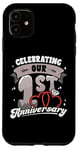 iPhone 11 1st Wedding Anniversary Celebrating 1 Year Matching Gift Case