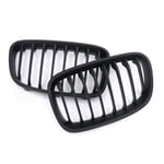 DYBANP Car Front Grille,For BMW 1-Series F20 5-door 2011-2015 / F21 3-door 2012-2015,Car Matte Black Look Front Bumper Grill Replacement