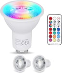 Ampoule LED GU10 Blanc Froid 5W,6000K RGB Dimmable Ampoule Couleur,Spot Changeme