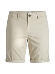 JACK & JONES Men's Jpstbowie Jjshorts Solid Sa Sn Pls PS, Oxford Tan, XS