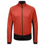 GORE WEAR Veste Thermique de Cyclisme pour Hommes, C3, GORE-TEX INFINIUM, WINDSTOPPER, M, Rouge flamme/Noir