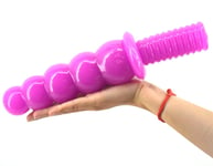 Silicone Anal Beads Butt Plug with Handle Dildo Sex Toy