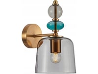 Italux Italux Namos Vägglampa Wl-27092B-Mc-Bro Vägglampa Modern Modern Modern Metallglasdiffusor 1X40w E27 Guld/Multicolour