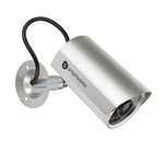 Smartwares Dummy Camera, Battery Powered, Aluminium Housing, Flashing LED, Wall Mounted, Indoor & Outdoor use