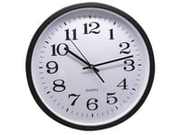 POESSA Grande Horloge de Bureau Noire 35 cm