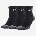 Nike Lot de 3 Paires de Chaussettes de Sport légères L Noir/Blanc