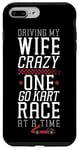 iPhone 7 Plus/8 Plus Go Kart Racing Wife Husband Vintage Driving My Wife Crazy Case