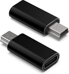 Adaptateur USB C vers Mini USB Type C femelle vers Mini USB 2.0 mâle Convertisseur mâle Prise en charge de la station de charge et synchronisation des données Compatible avec lecteur MP3