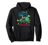 Jurassic World Blue Christmas With Blue The Raptor Pullover Hoodie