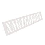 Ventilationsgaller vit aluminium 400x80mm (färg: Vit)