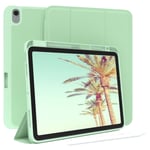 Smart Cover for Apple iPad Air 11 Cover with Pencil Holder Tablet Light Green