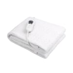 Surmatelas chauffant électrique 150 x 80 cm avec arrêt automatique, couverture thermique, chauffe-matelas réglable à 3 niveaux de température