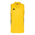 Kappa Cairo Maillot de Basket-Ball Homme, Yellow, FR : Taille Unique (Taille Fabricant : 6Y)