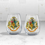 Harry Potter - Blason De Poudlard - Set De 2 Verres