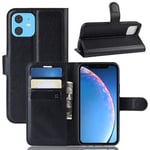 Iphone 11      Pu Wallet Case    [Black]