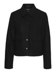 Vero Moda Vmfreya Veste Courte, Noir, XS Femme