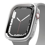 elago Coque Compatible avec Apple Watch 7/SE/6/5/4, Compatible avec iWatch 45mm 44mm 41mm 40mm, 1 Étui + 2 Pièces Included, Hard PC + TPU Complète Protection (Métallique Gris Foncé + Transparent)