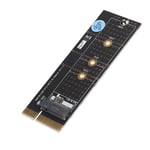 M.2 Nvme Key M SSD To PCI- E 4X Vertical Riser Card With Heat Sink For M.2 2 SDS