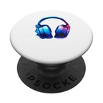 Casque Musique Chant Chanteur Chanson PopSockets PopGrip Adhésif