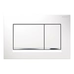 Pour Geberit Sigma30 - Plaque de commande Sigma30, blanc/chrome 115.883.KJ.1