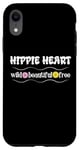 Coque pour iPhone XR Hippie Heart Wild Belles Fleurs Libres Floral Daisy Années