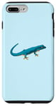 Coque pour iPhone 7 Plus/8 Plus Dessin - Gecko bleu électrique