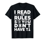 I Read The Rules Board Game Cool Strategy Tabletop Gamer T-Shirt