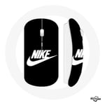 Souris Sans Fil Nike Logo blanc fond Noir